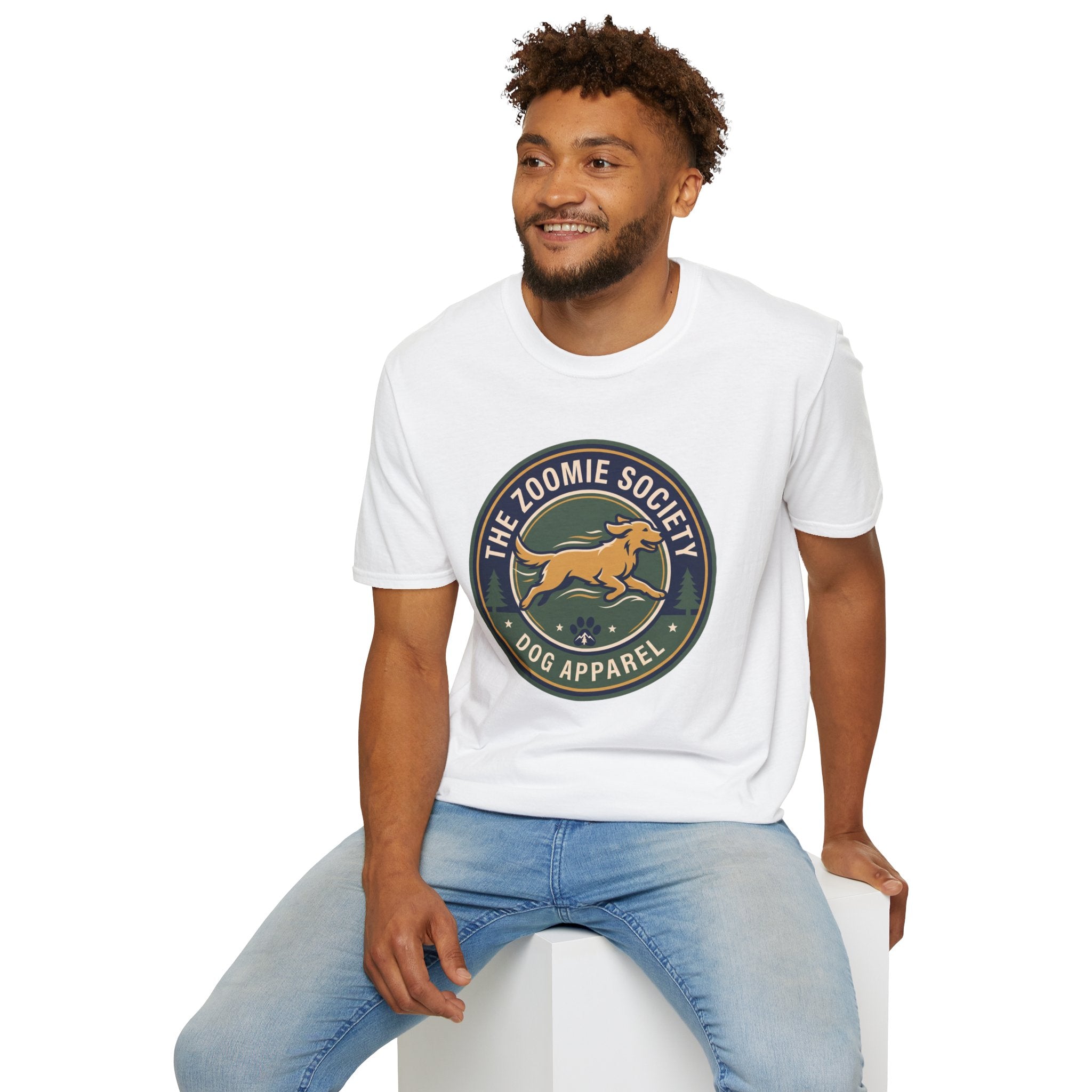 The Zoomie Society Dog T-Shirt — Retro Running Dog Graphic Tee