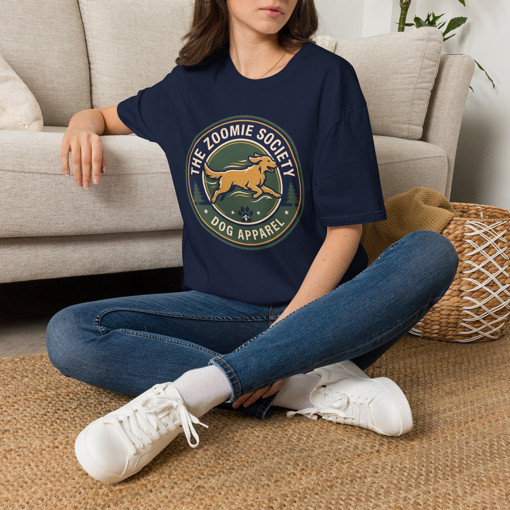 The Zoomie Society Dog T-Shirt — Retro Running Dog Graphic Tee