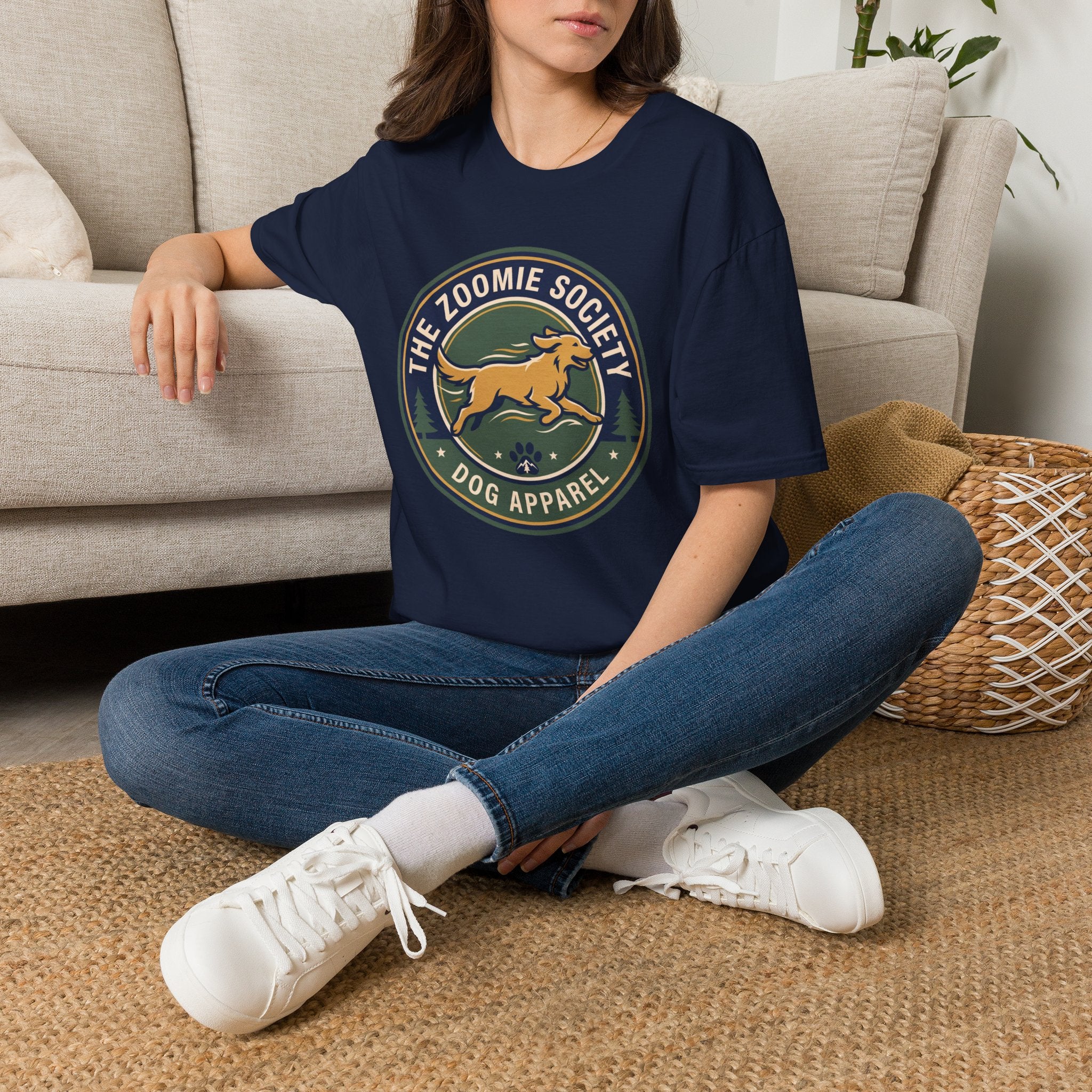 The Zoomie Society Dog T-Shirt — Retro Running Dog Graphic Tee
