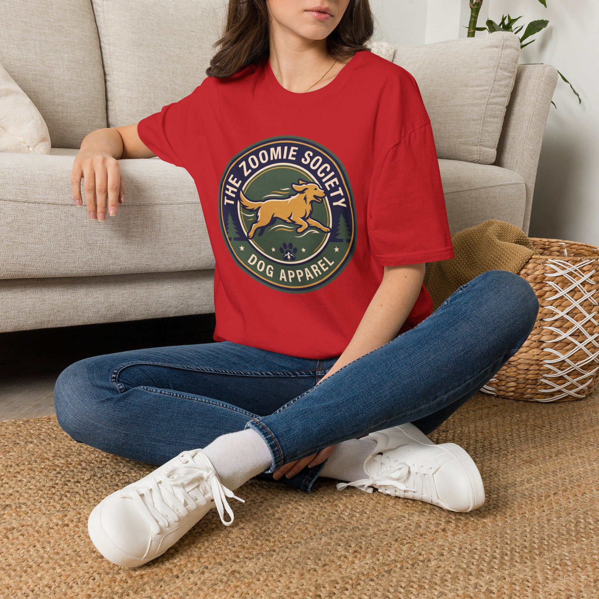 The Zoomie Society Dog T-Shirt — Retro Running Dog Graphic Tee