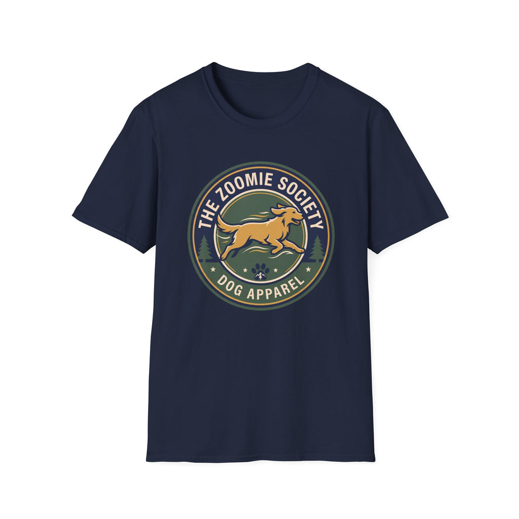 The Zoomie Society Dog T-Shirt — Retro Running Dog Graphic Tee