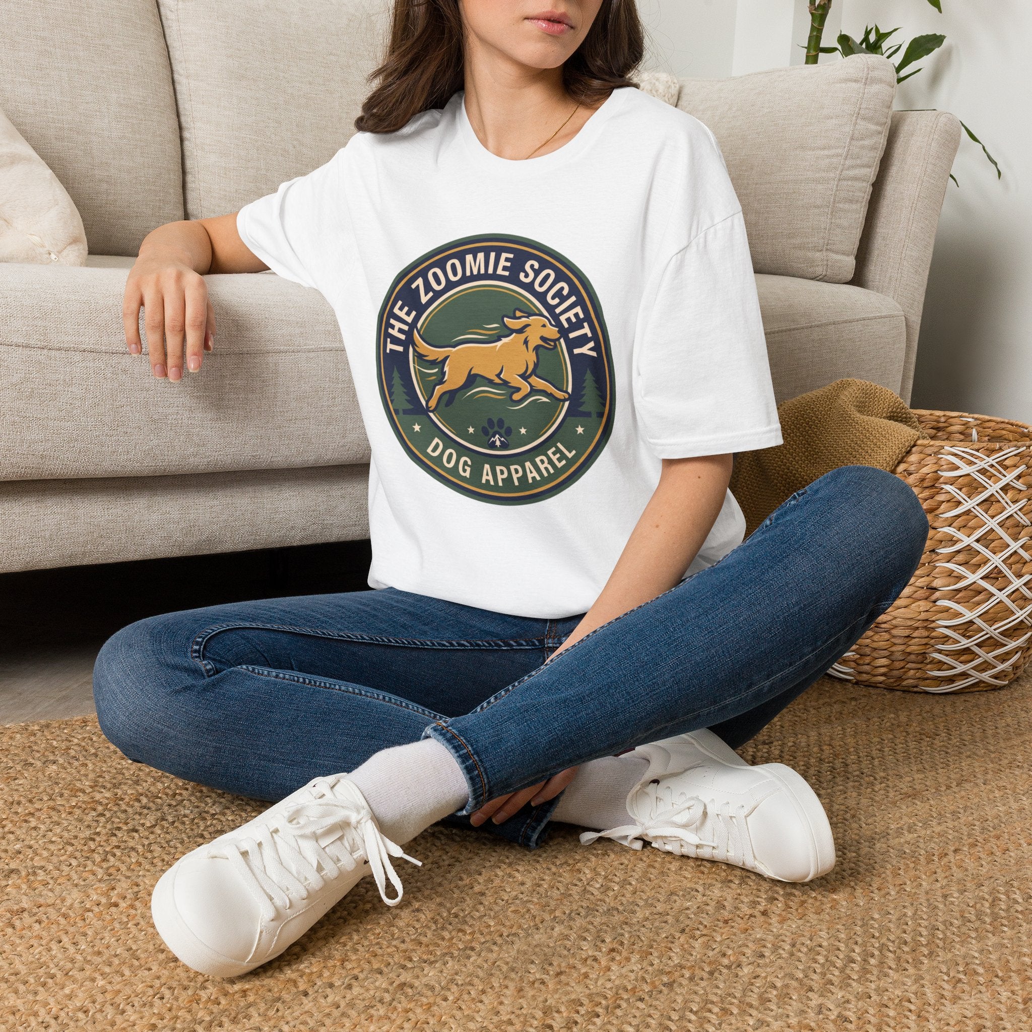 The Zoomie Society Dog T-Shirt — Retro Running Dog Graphic Tee