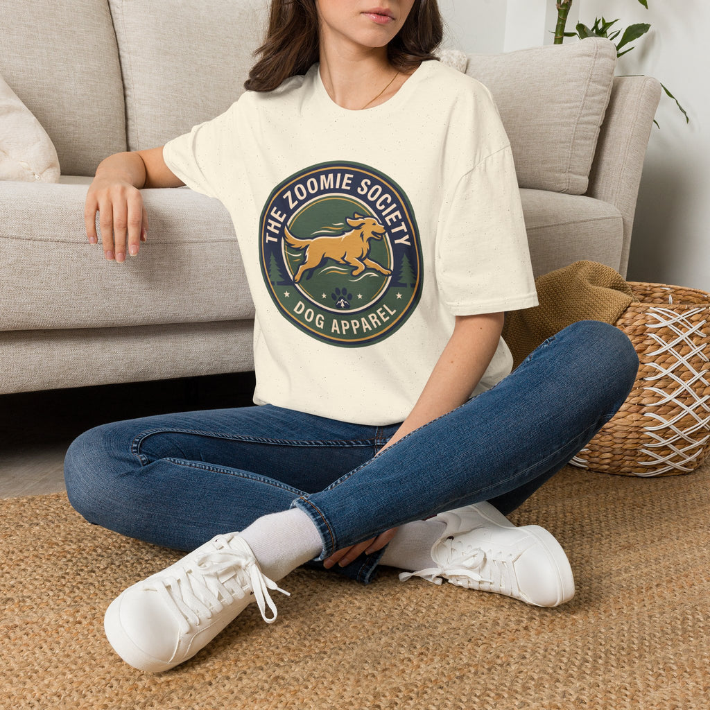 The Zoomie Society Dog T-Shirt — Retro Running Dog Graphic Tee