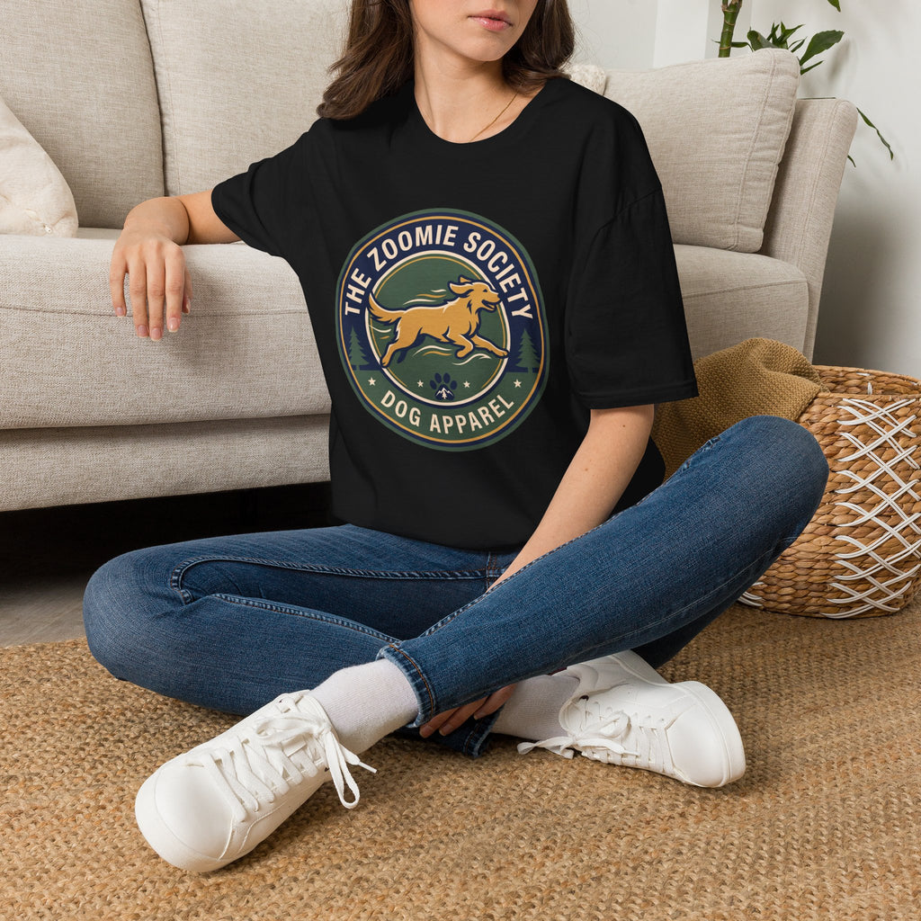 The Zoomie Society Dog T-Shirt — Retro Running Dog Graphic Tee