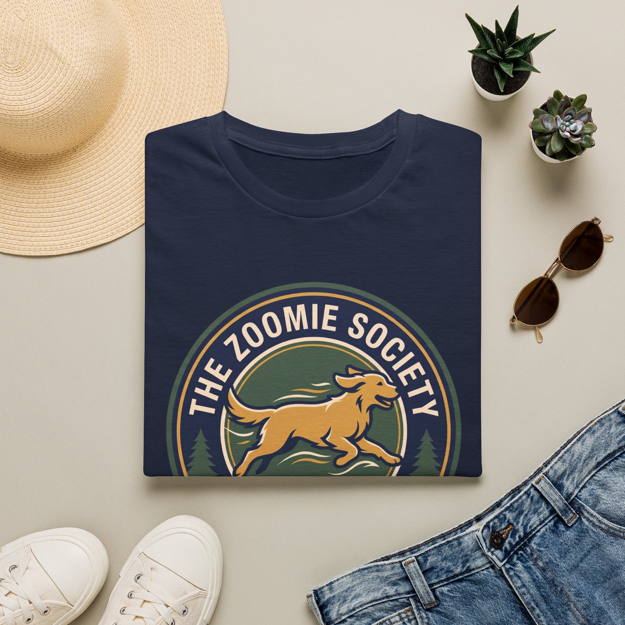 The Zoomie Society Dog T-Shirt — Retro Running Dog Graphic Tee