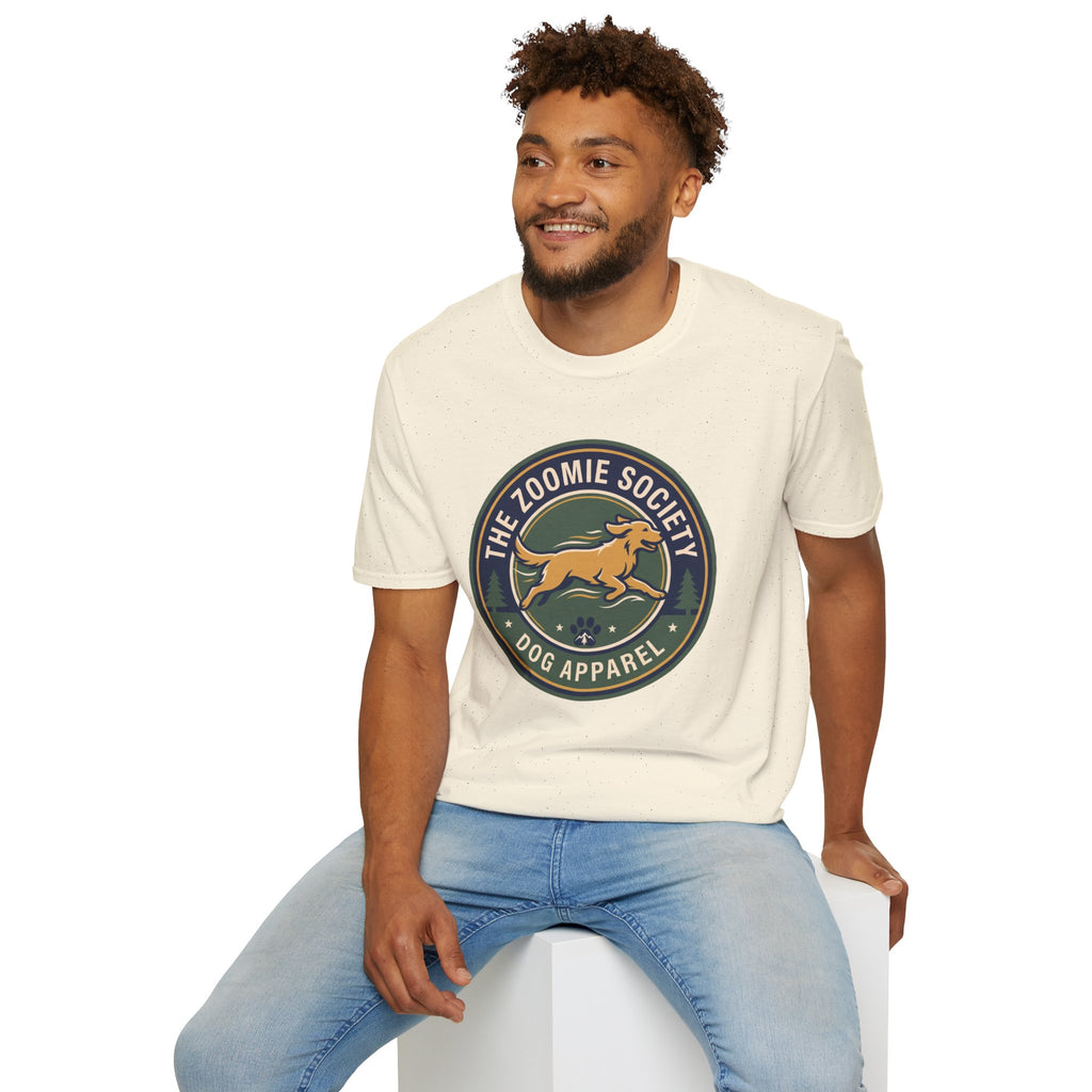 The Zoomie Society Dog T-Shirt — Retro Running Dog Graphic Tee
