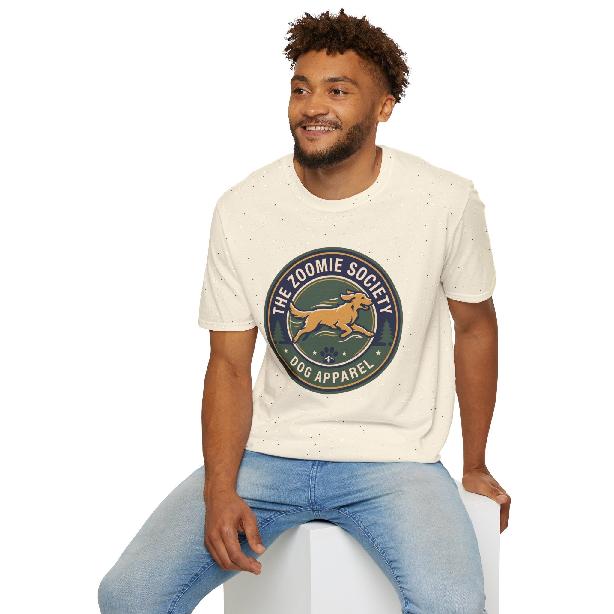 The Zoomie Society Dog T-Shirt — Retro Running Dog Graphic Tee