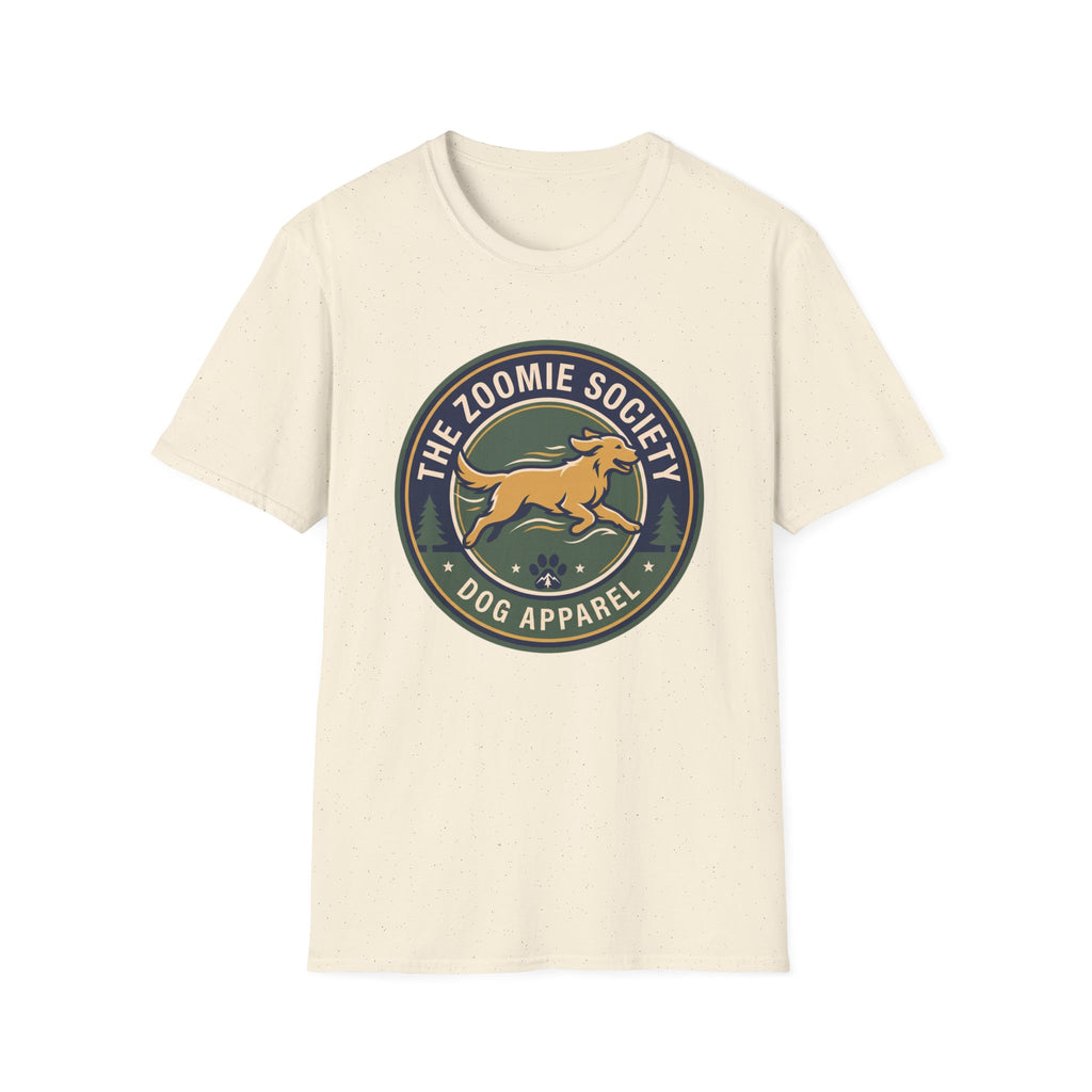 The Zoomie Society Dog T-Shirt — Retro Running Dog Graphic Tee