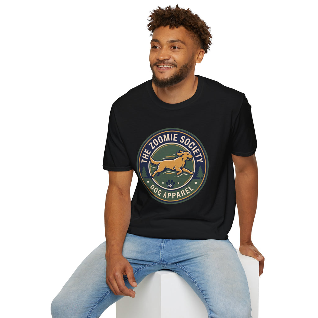 The Zoomie Society Dog T-Shirt — Retro Running Dog Graphic Tee