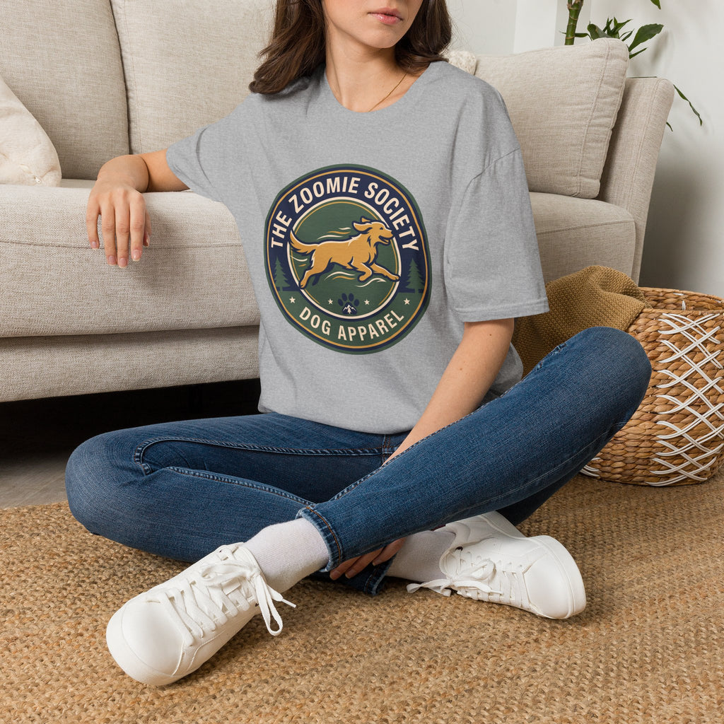 The Zoomie Society Dog T-Shirt — Retro Running Dog Graphic Tee