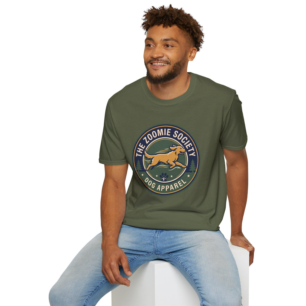 The Zoomie Society Dog T-Shirt — Retro Running Dog Graphic Tee