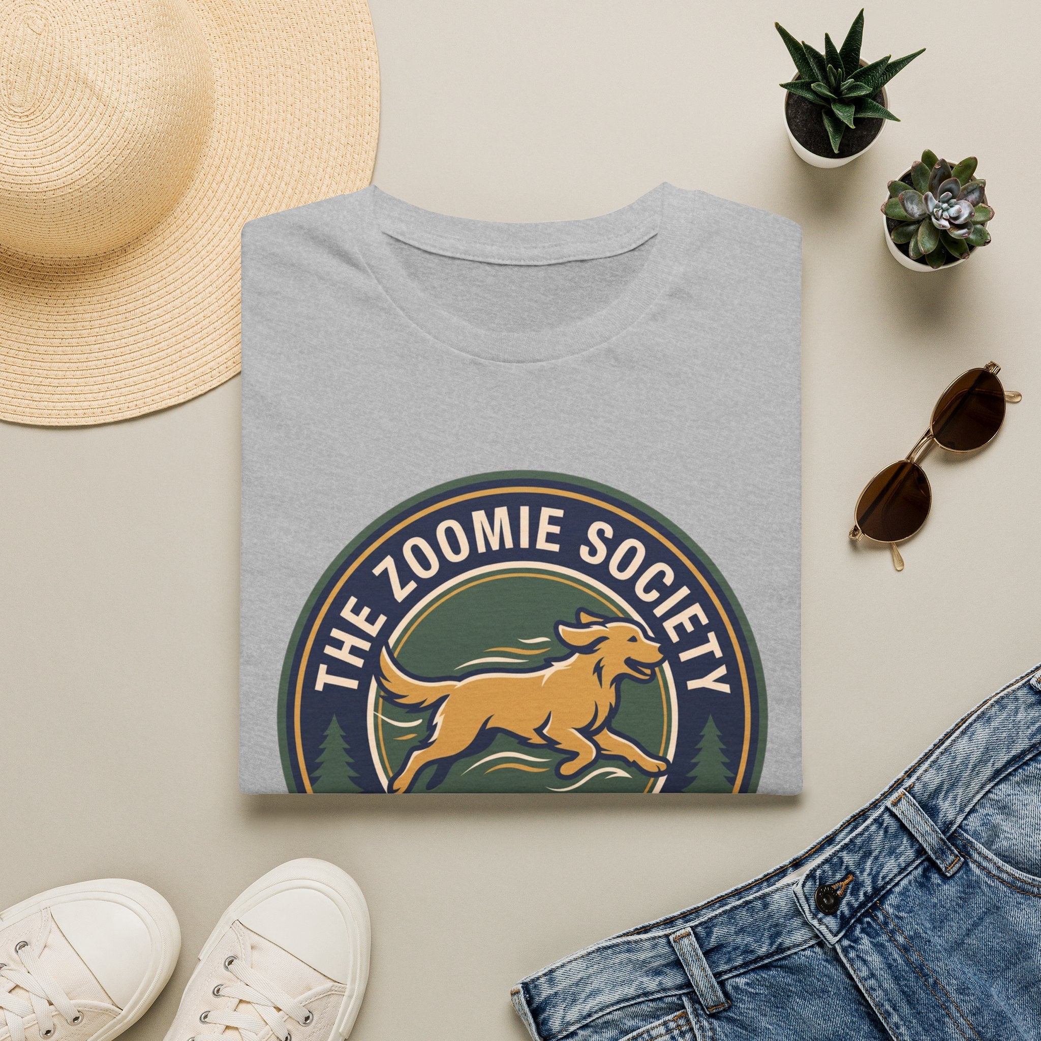 The Zoomie Society Dog T-Shirt — Retro Running Dog Graphic Tee