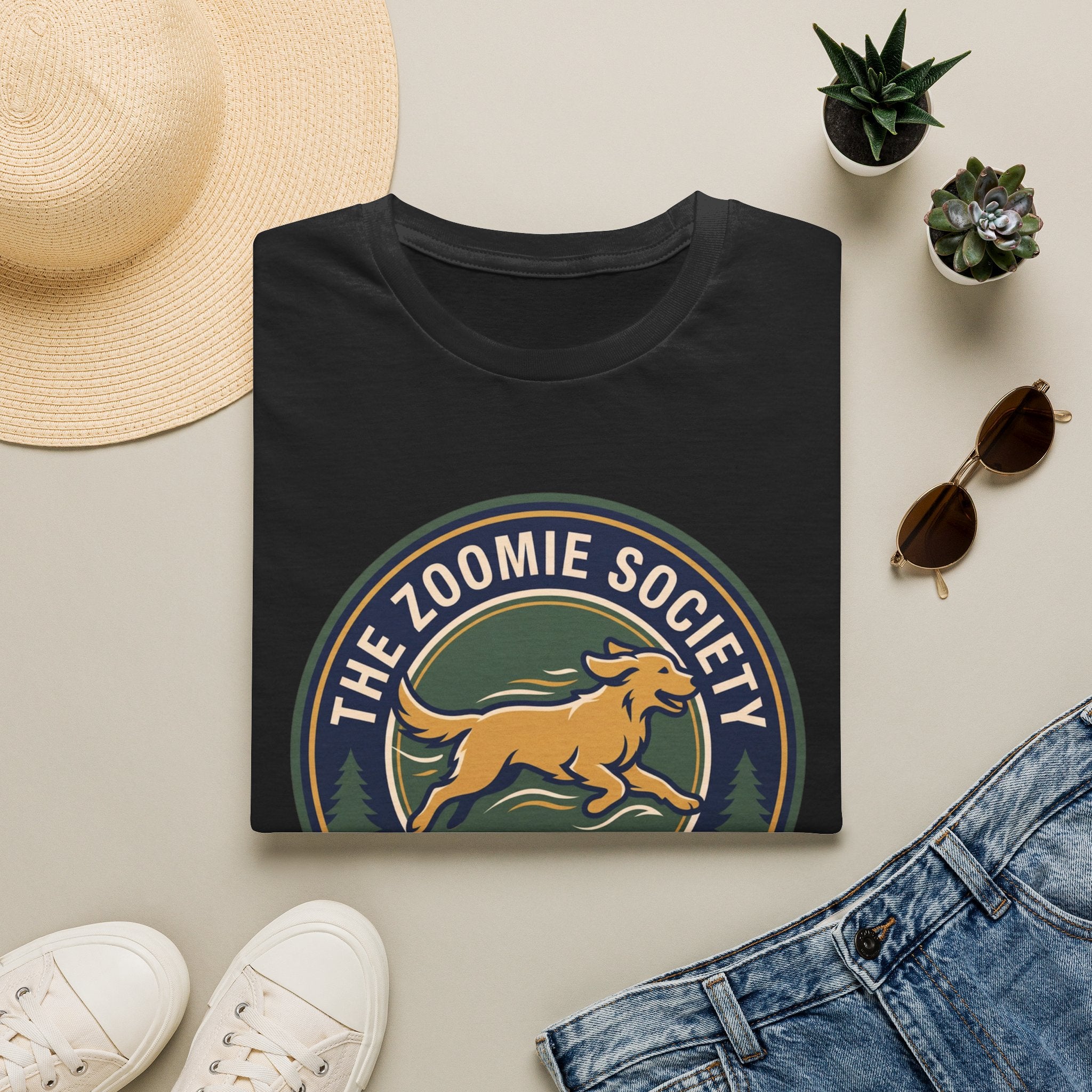 The Zoomie Society Dog T-Shirt — Retro Running Dog Graphic Tee