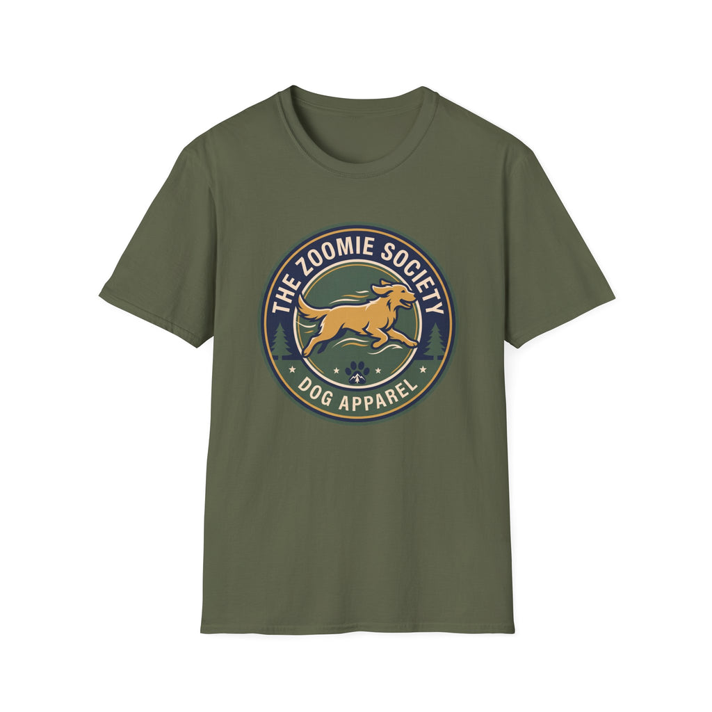 The Zoomie Society Dog T-Shirt — Retro Running Dog Graphic Tee