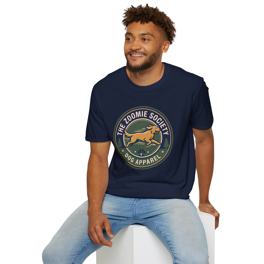 The Zoomie Society Dog T-Shirt — Retro Running Dog Graphic Tee